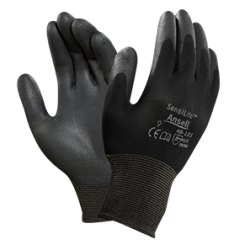 guantes hechos a base de poliuretano